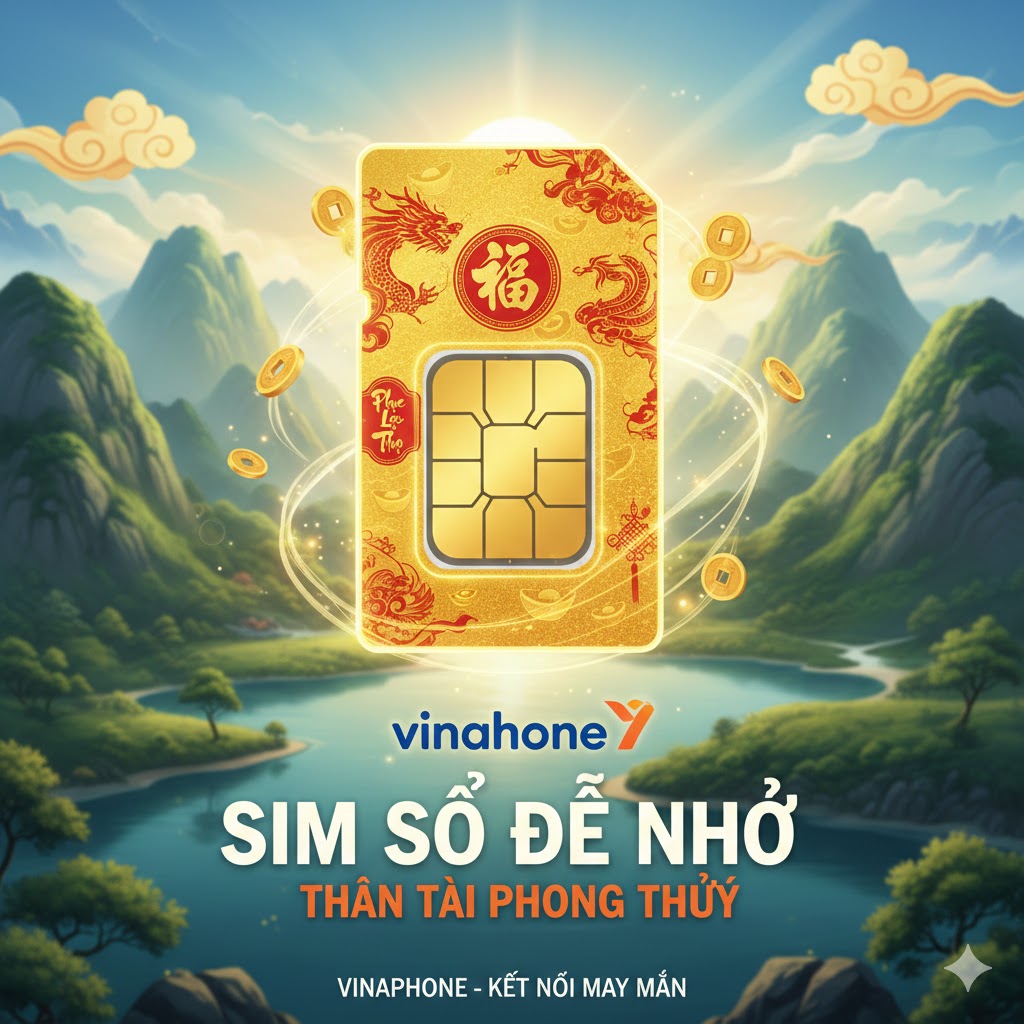 Sim số dễ nhớ vinaphone thần tài phong thủy